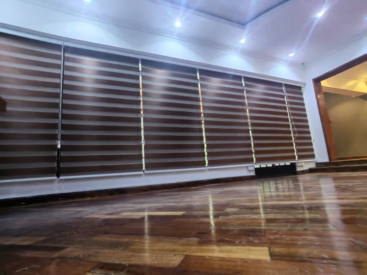 Zebra Blinds Closed
